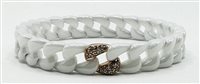Bracciale Casciola Gioielli Donna CUBANA in Ceramica Diamante Brown CU4BL1DBW